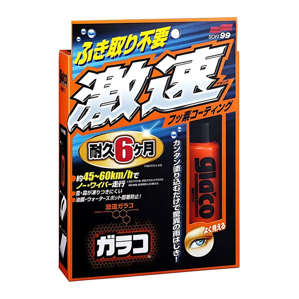 SOFT99 Gekisoku Glaco Rapid Rain Repellent