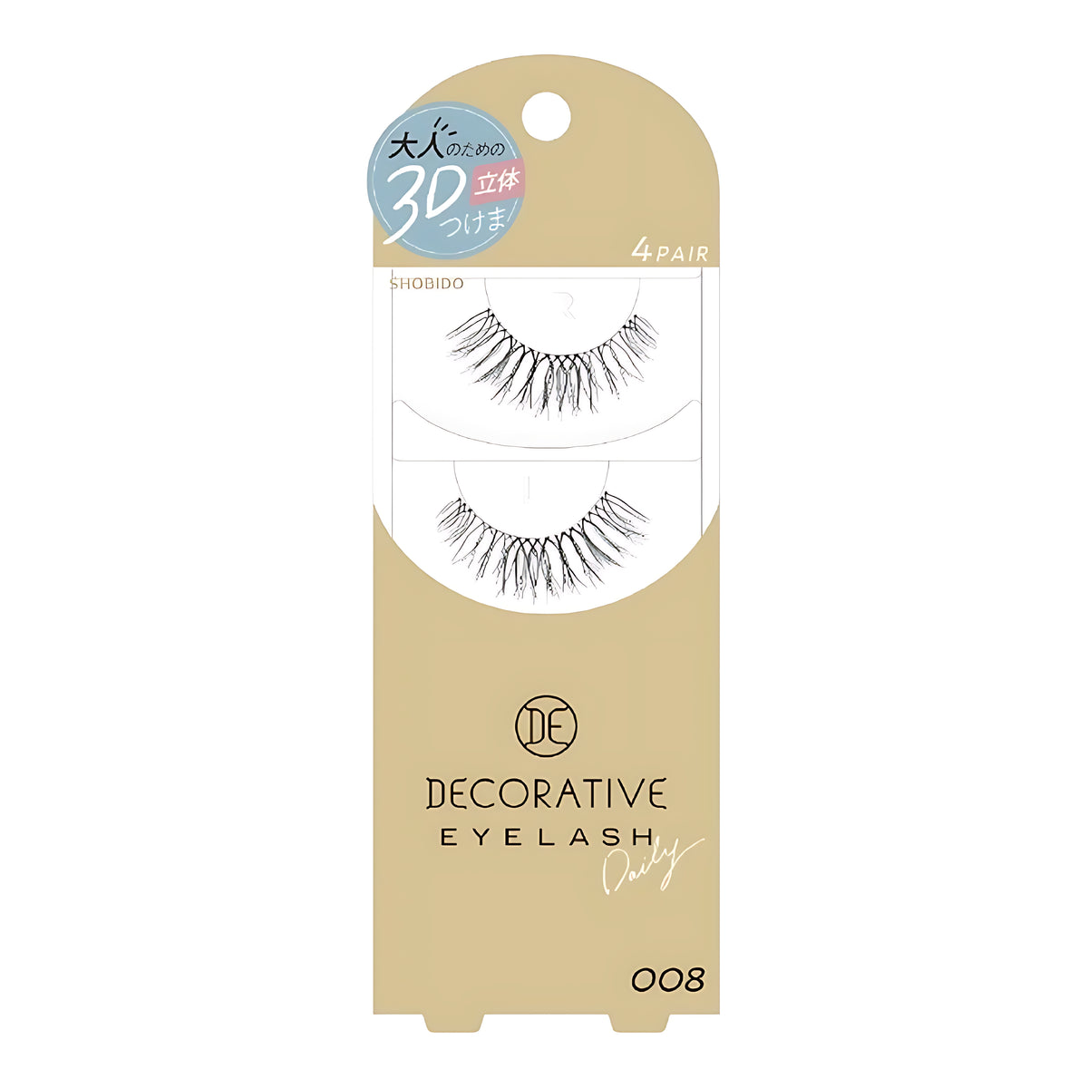 SHOBIDO Decorative Eyelash 008 False Eyelashes 4 Pairs