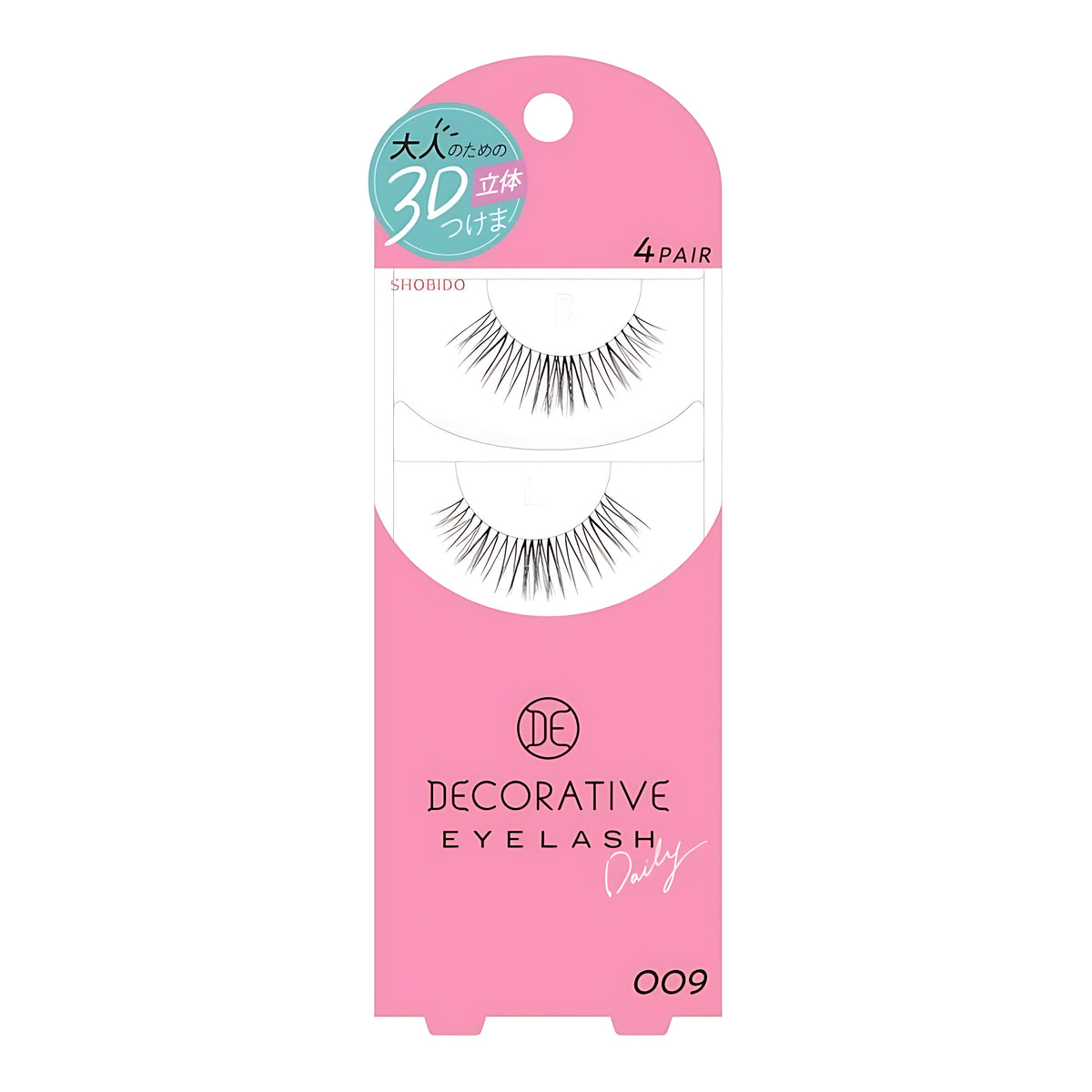 SHOBIDO Decorative Eyelash 009 False Eyelashes 4 Pairs