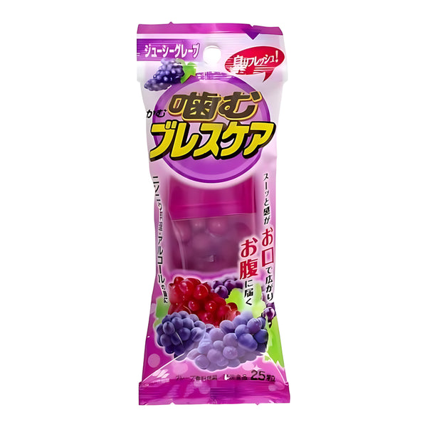 Kobayashi Pharmaceutical Kamu Breath Care Chewable Breath Mints Juicy Grape