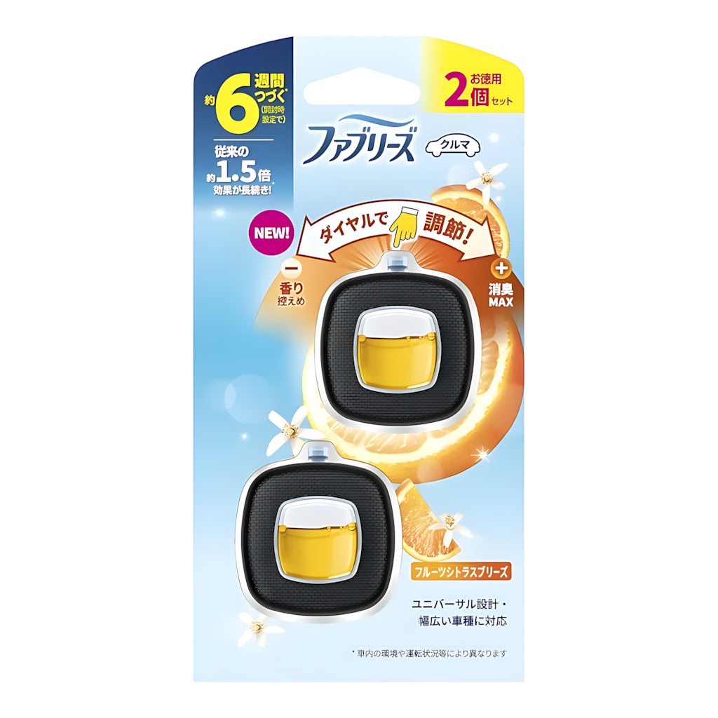 P&G Febreze Car Easy Clip Air Freshener Fruit Citrus Breeze