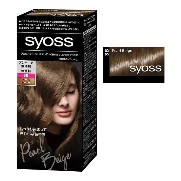 SYOSS Hair Color Cream 3B Pearl Beige, 1 Application (50g + 50g)