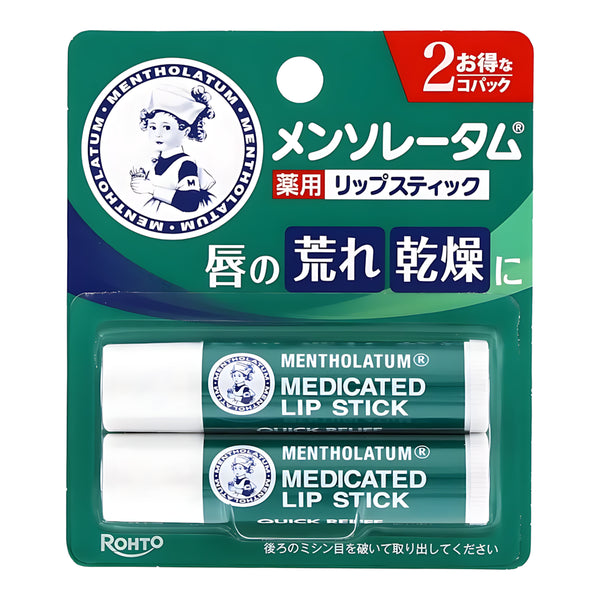 ROHTO Mentholatum Medicated Lip 2-Pack