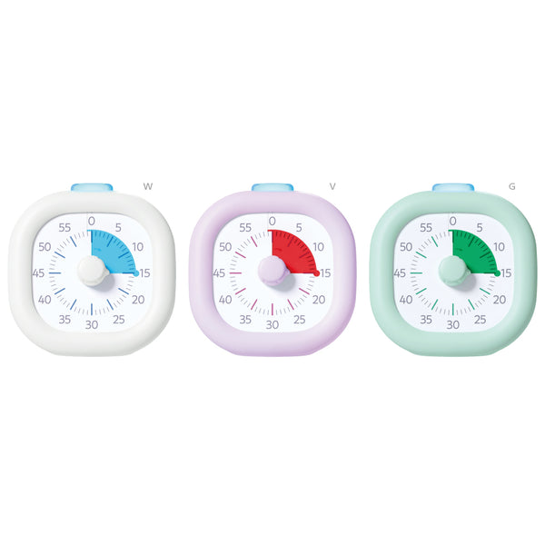 SONIC Tokikkan Timer Light Up USB Rechargeable Study Timer 10cm White