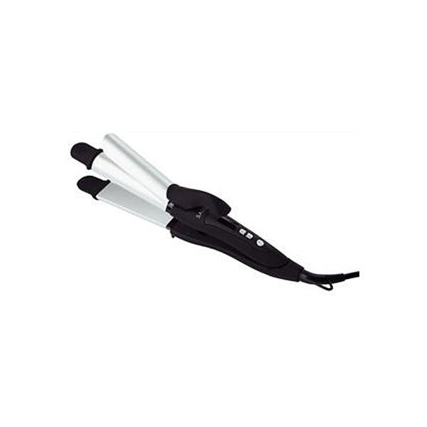 SALONIA 2WAY Straight & Curl Hair Iron 32mm Silver