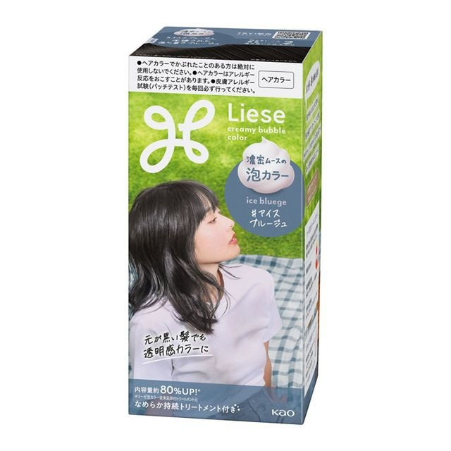 KAO Liese Foam Hair Color Ice Blueish