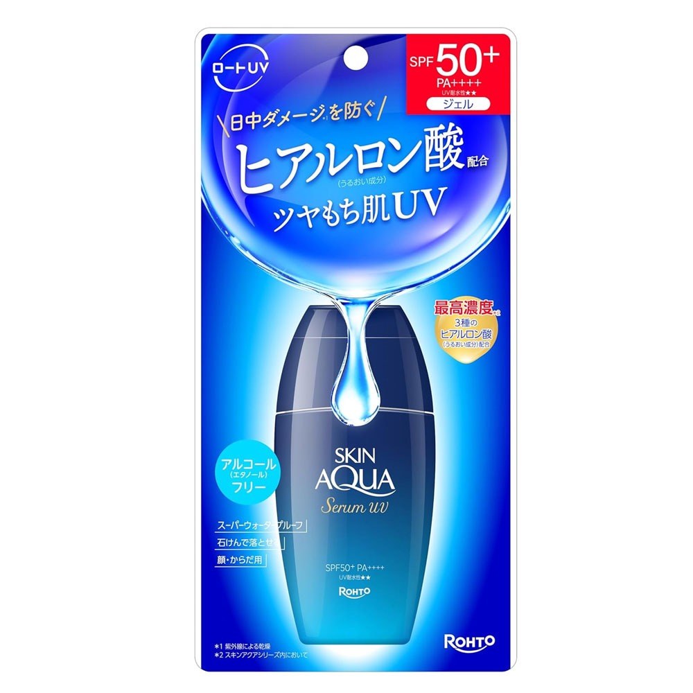 ROHTO Skin Aqua Hyaluronic Serum UV Essence SPF50+ PA++++