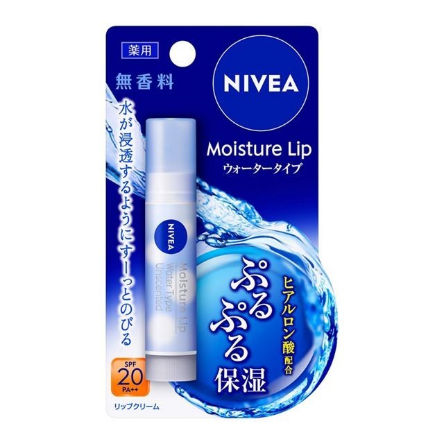 KAO Nivea Moisture Lip Water Type Fragrance-Free