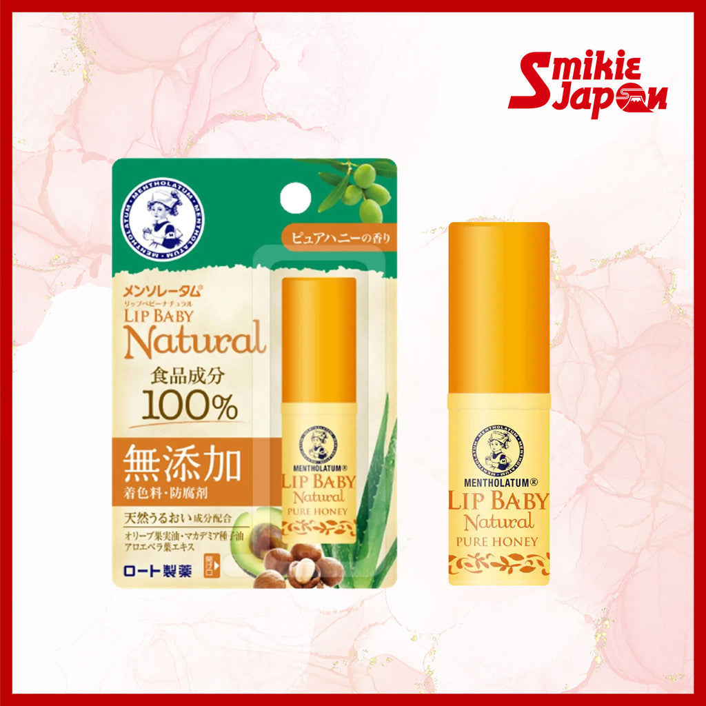 ROHTO Mentholatum Lip Baby Natural Pure Honey