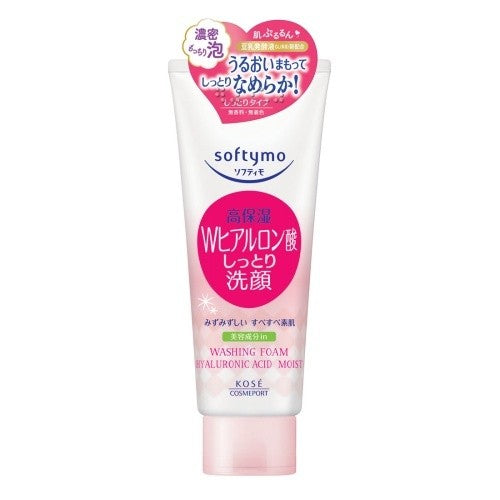 KOSE softymo Facial Cleansing Foam with Hyaluronic Acid Moisturizing