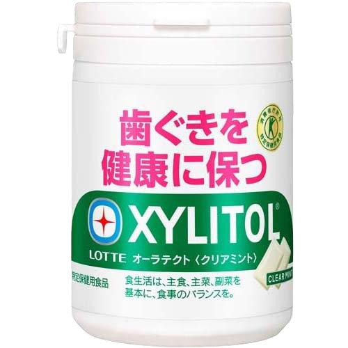 Lotte Xylitol Gum + Fluoride Peppermint Slim Bottle, 125g