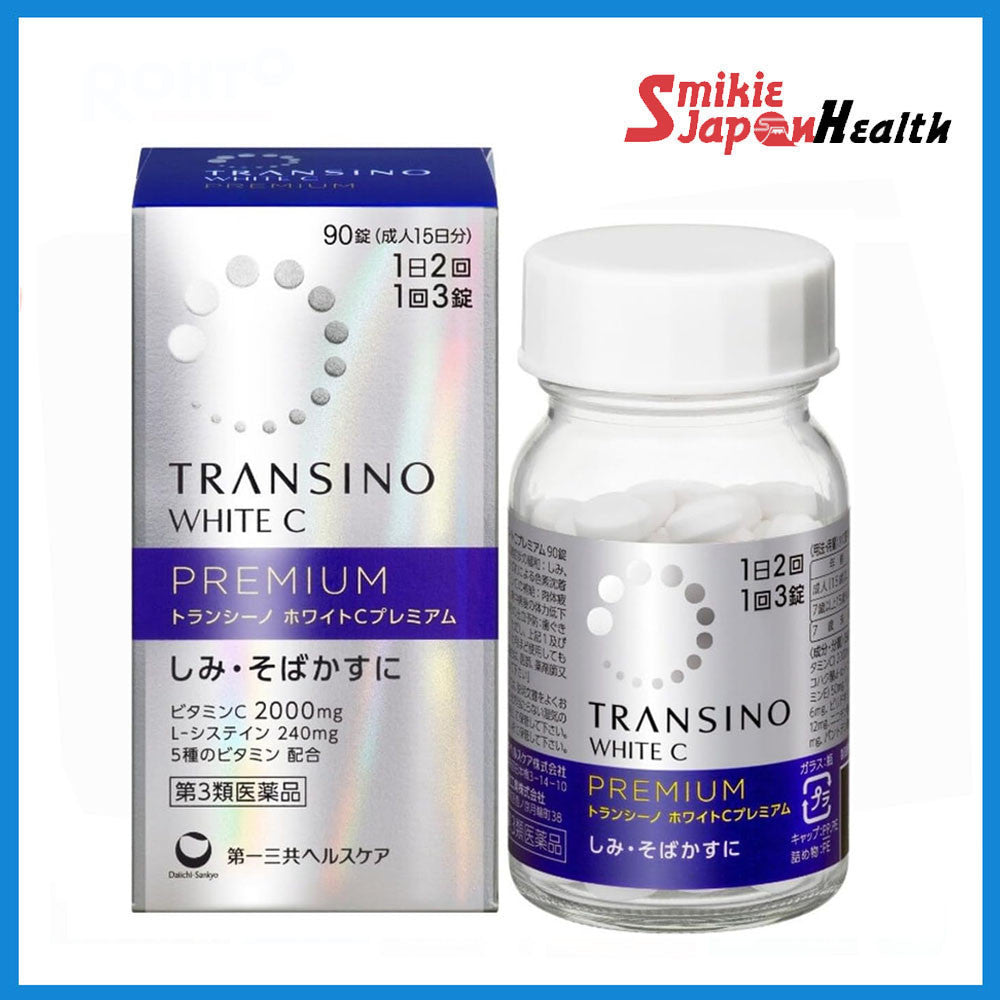Transino White C Premium Whitening Vitamin C & L-Cysteine, 90 Tablets