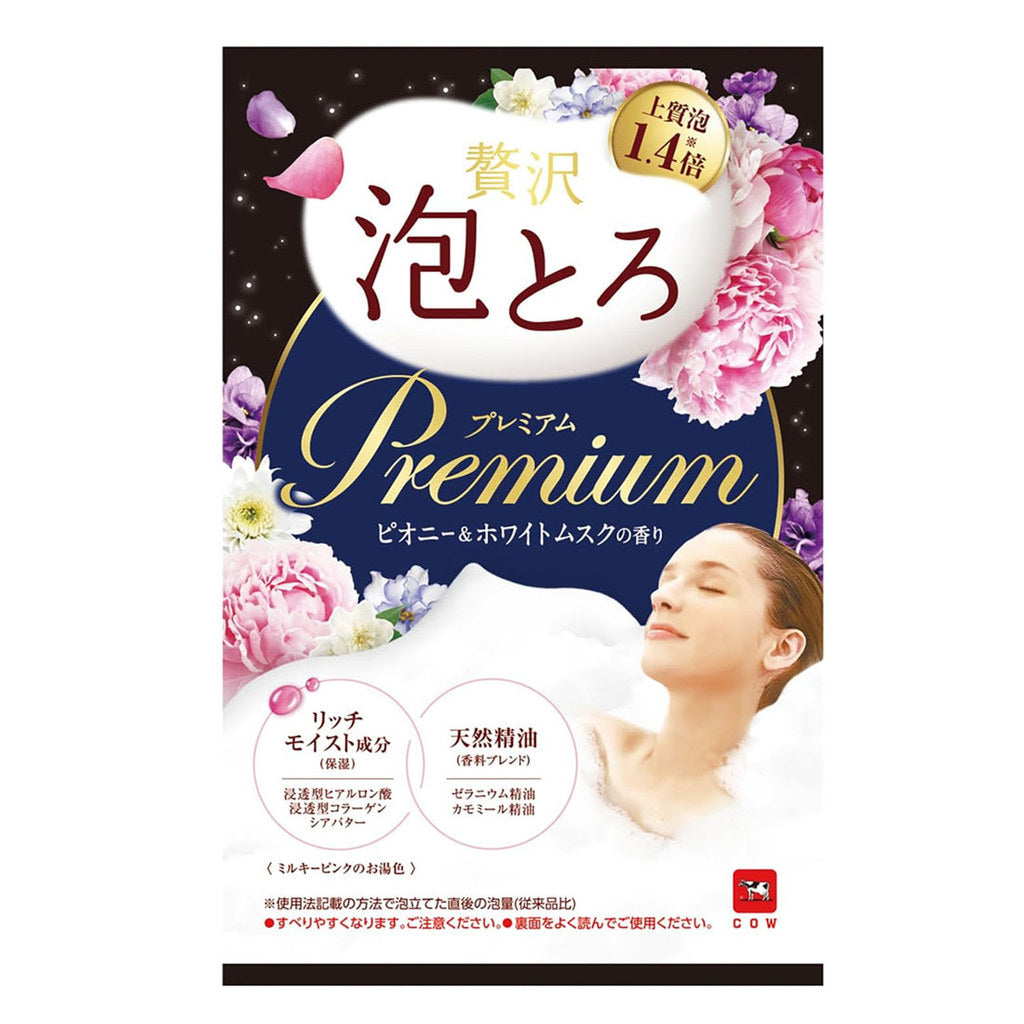 COW BRAND Oyu Monogatari Zeisaku Awatoro Premium Bath Additive Peony & White Musk Scent