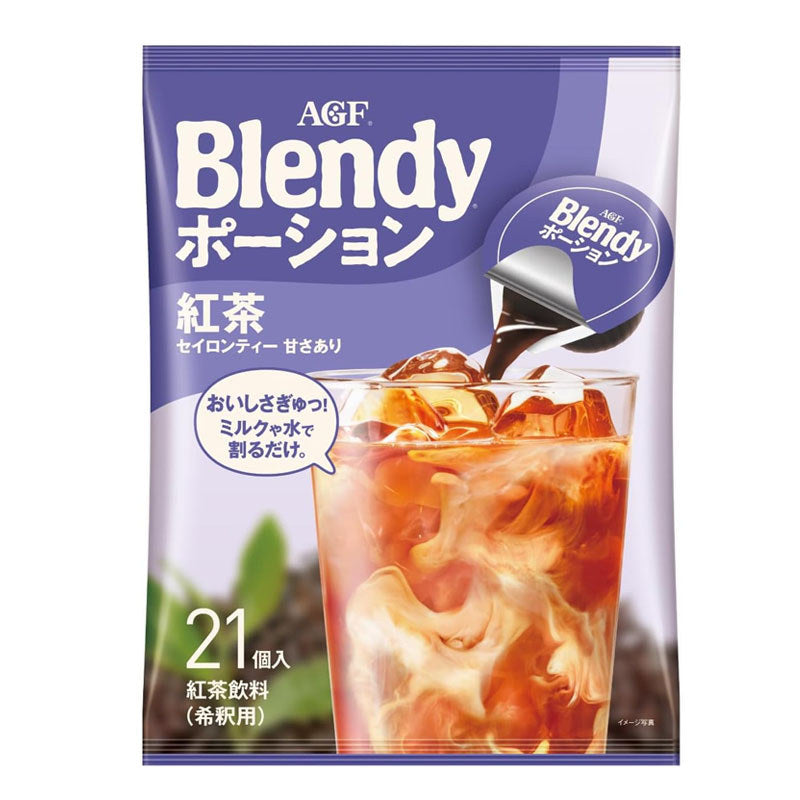 AGF Blendy Portion Concentrated Black Tea, 18g x 6 Portions