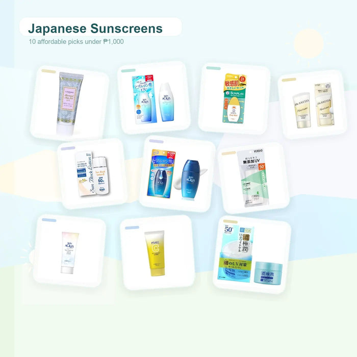 ALL Under ₱1,000! Affordable Japanese Sunscreens Top 10 Picks
