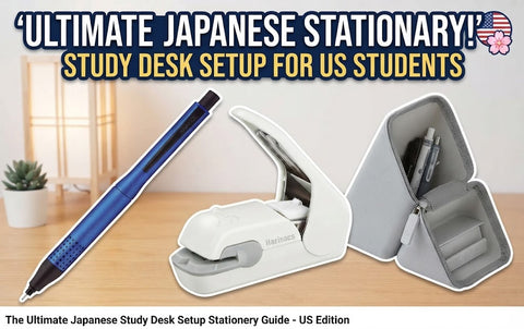 5 Japanese Study Desk Essentials: Kuru Toga Pencil, Study Timer and Staple-Free Stapler