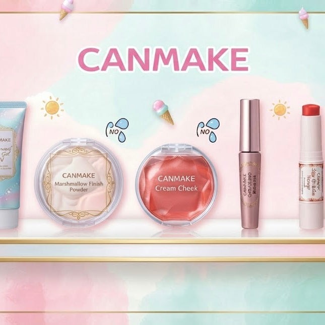 Five sweat-proof Japanese summer makeup products including K-Palette tattoo mascara and CANMAKE UV gel base