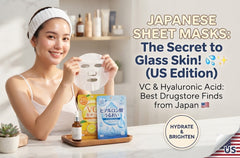 Five Japanese sheet masks from Lululun, Club, and Keana Nadeshiko featured in a Smikie Japan glow-routine roundup