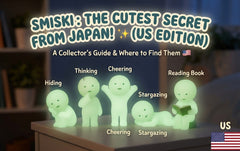 Five SMISKI collectible figures and night lights from Dreams featured in a Smikie Japan kawaii roundup