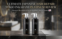 TOKIO IE Inkarami Premium Shampoo and Premium Treatment bottles side by side