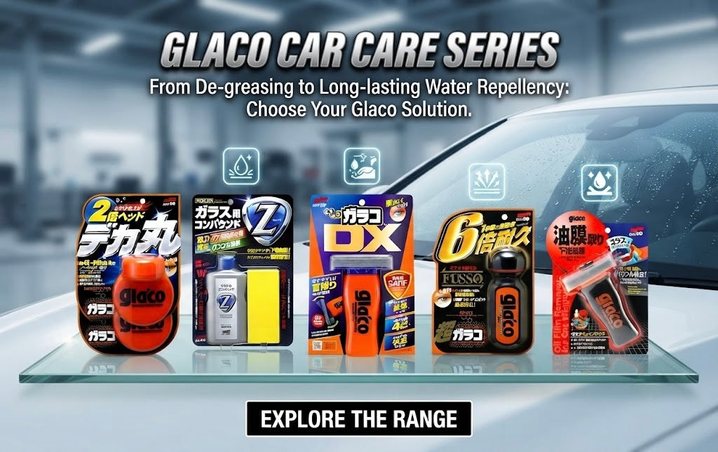 SOFT99 Glaco Q, Ultra and Deka-Maru water-repellent windshield coatings from Japan