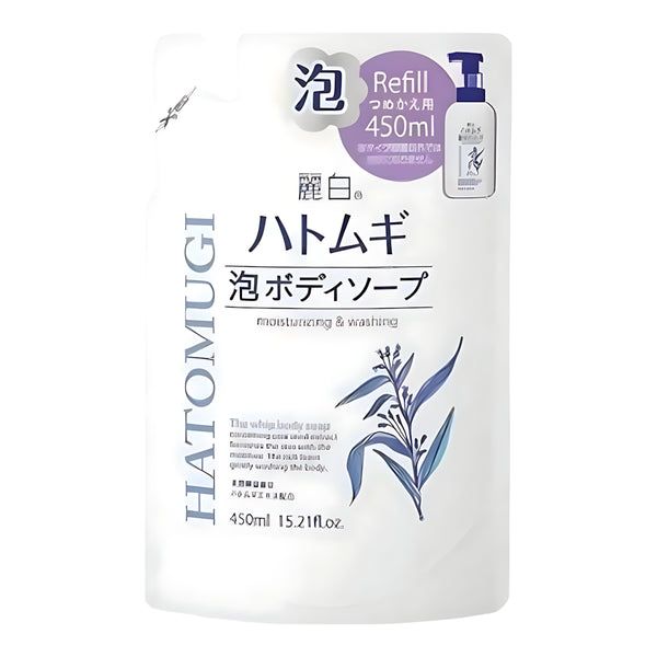 Kumano Yushi Reihaku Hatomugi Bubble Body Soap Refill