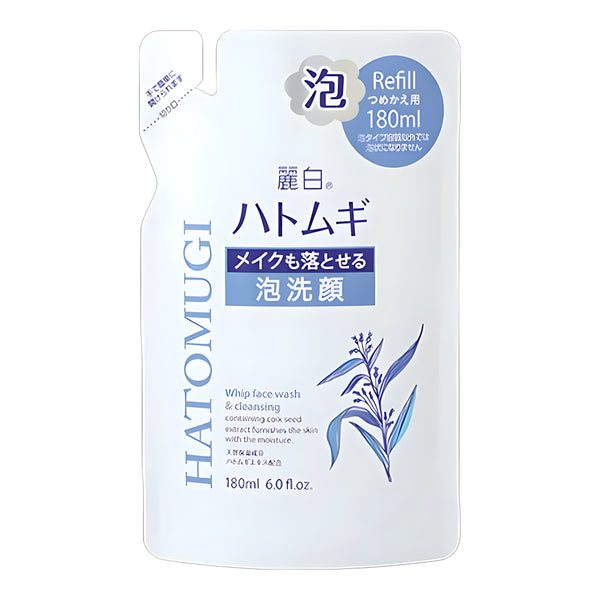 Kumano Yushi Reihaku Hatomugi Makeup Removal Foam Wash Refill