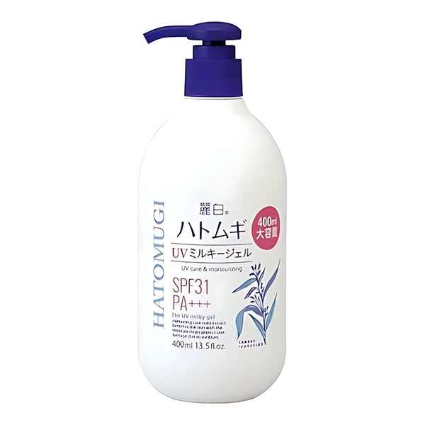 Kumano Yushi Reihaku Hatomugi UV Milky Gel Large
