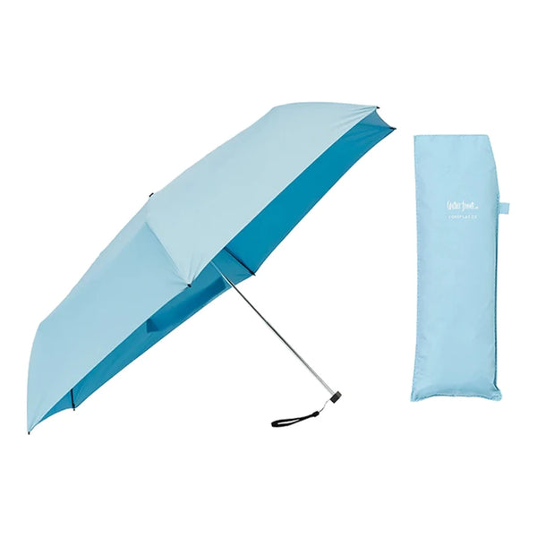 Waterfront POKEFLAT 2.0 Ultra-Slim Folding Umbrella Light Blue 55cm Waterfront