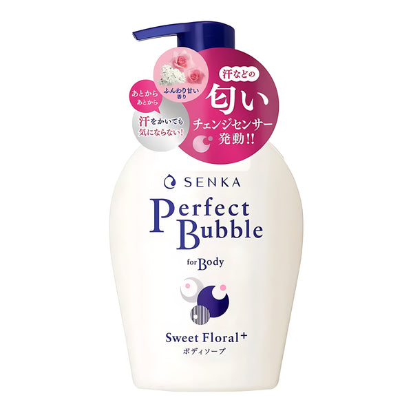Senka Perfect Bubble For Body Sweet Floral Body Wash 500mL