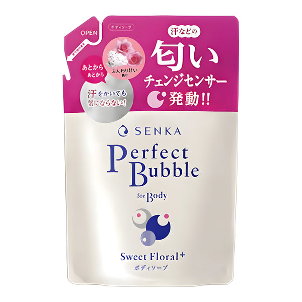 Senka Perfect Bubble Body Wash Floral Sweet Whip Body Wash 500ml/ Refill 350ml【Direct from Japan】