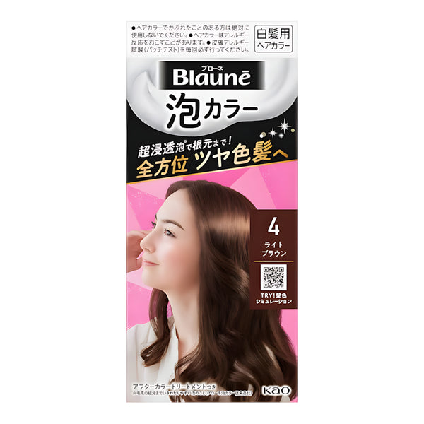 KAO Blaune Foam Hair Color 4 Light Brown