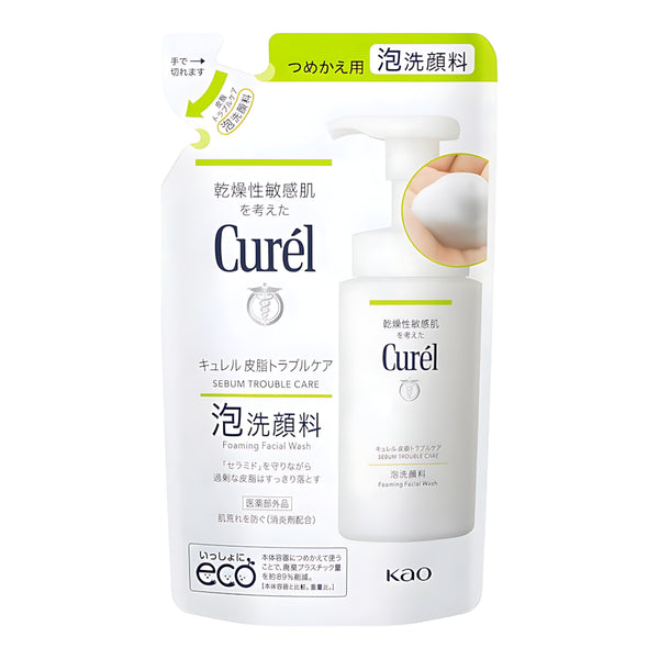 KAO Curel Sebum Trouble Care Foaming Facial Cleanser Refill