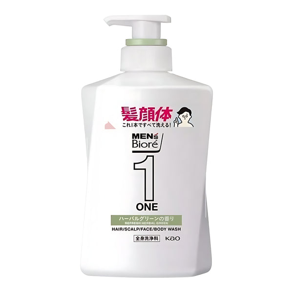 Kao Men's Bioré ONE All-in-One Body Wash Herbal Green