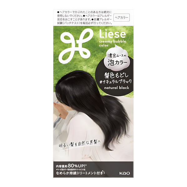 KAO Liese Foam Hair Color Natural Black