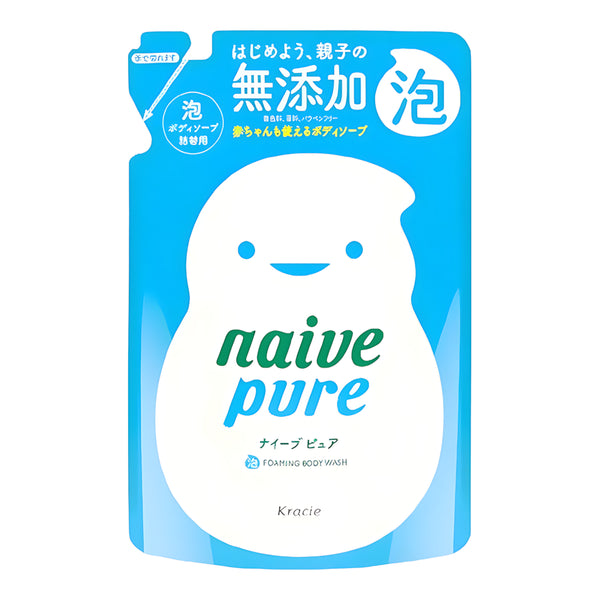 KRACIE Naive Pure Foam Body Soap Refill Unscented