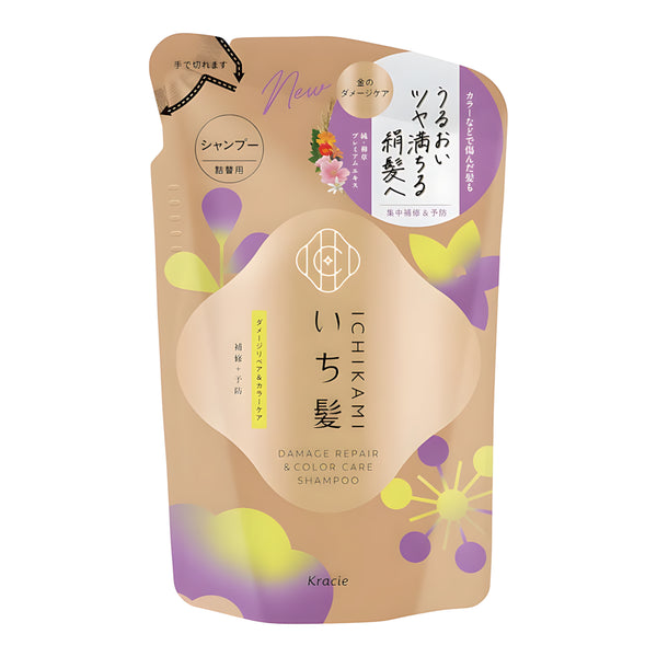 KRACIE ICHIKAMI Damage Repair & Color Care Shampoo Refill