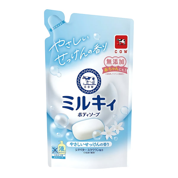 COW BRAND 밀키 바디소프 젠틀 비누향 리필 360ml