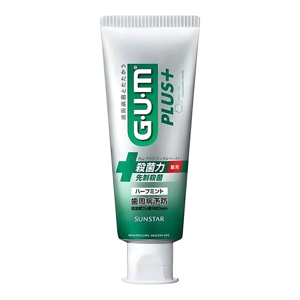 SUNSTAR GUM Plus Dental Paste Herb Mint Medicated Toothpaste 120g