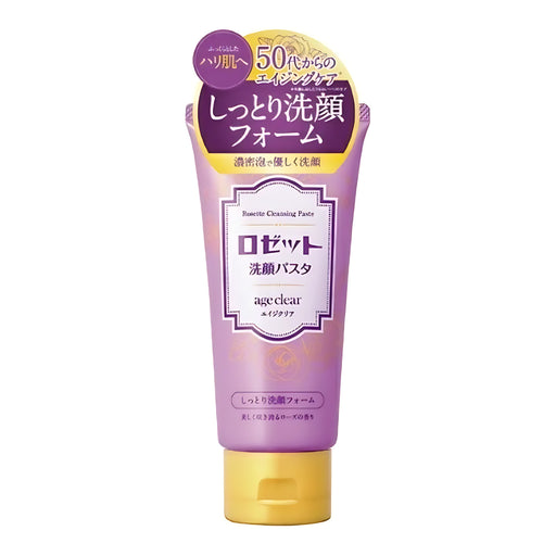ROSETTE Face Wash Pasta Age Clear Moisturizing Facial Cleansing Foam