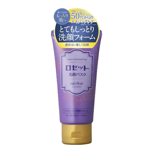 ROSETTE Face Wash Pasta Age Clear Extra Moist Facial Cleansing Foam