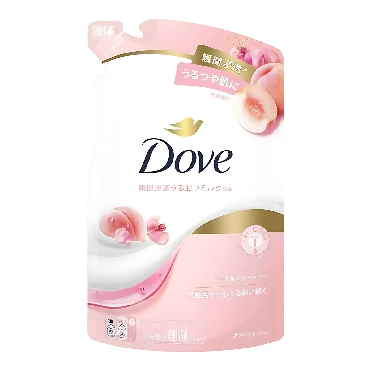 Dove Body Wash Peach & Sweet Pea Refill 330g