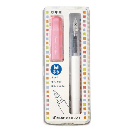 PILOT Kakuno Fountain Pen Soft Pink M Nib PILOT