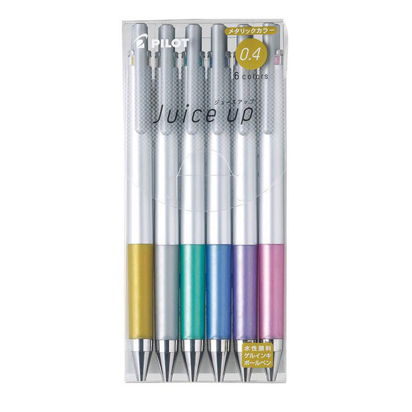 PILOT Juice Up Gel Pen 0.4mm Metallic Color 6 Color Set