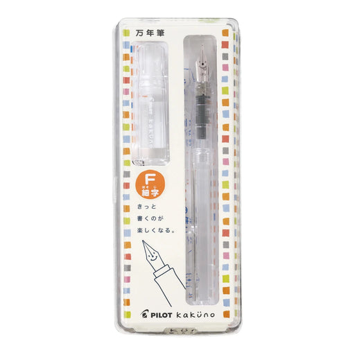 PILOT Kakuno Fountain Pen Non-Color Clear F Nib PILOT