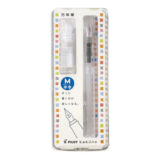 PILOT Kakuno Fountain Pen Non-Color Clear M Nib PILOT