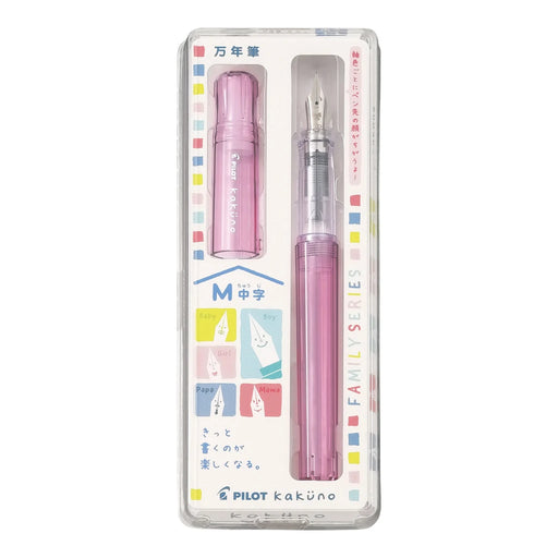 PILOT Kakuno Fountain Pen Family Series Kakuno Girl Pink M Nib PILOT