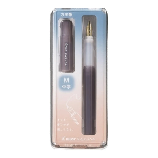 PILOT Kakuno Fountain Pen Madoromi Brown M Nib PILOT