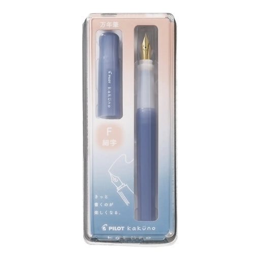 PILOT Kakuno Fountain Pen Madoromi Blue F Nib PILOT