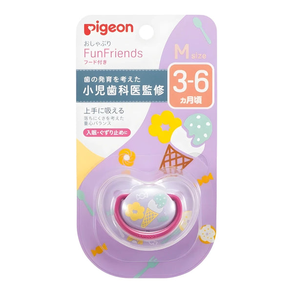 Pigeon Pacifier FunFriends Size M (3-6 Months) Apple Design